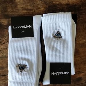 Man Embroidered Illuminati Mid-Calf Socks(Unisex)